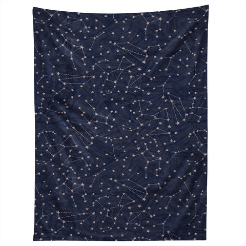 Dash and Ash Nights Sky in Navy Tapestry