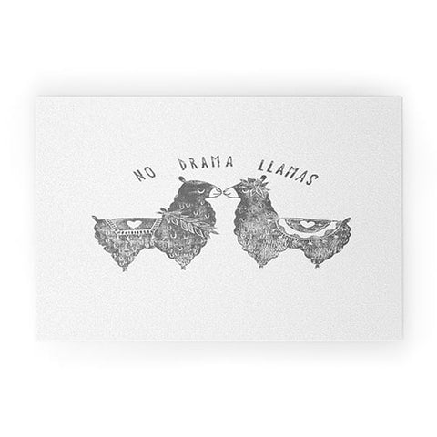 Dash and Ash No Drama Llamas Welcome Mat