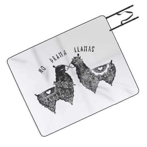 Dash and Ash No Drama Llamas Picnic Blanket
