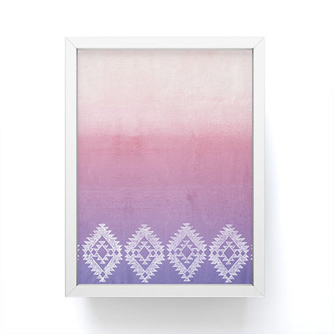 Dash and Ash ombre heart love Framed Mini Art Print