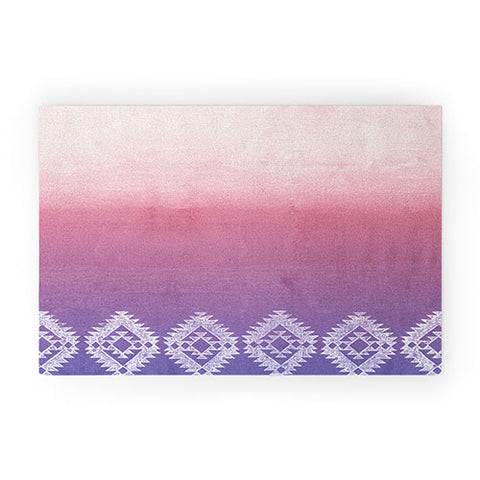 Dash and Ash ombre heart love Welcome Mat