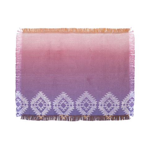 Dash and Ash ombre heart love Throw Blanket