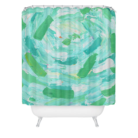 Dash and Ash Open Seas Shower Curtain