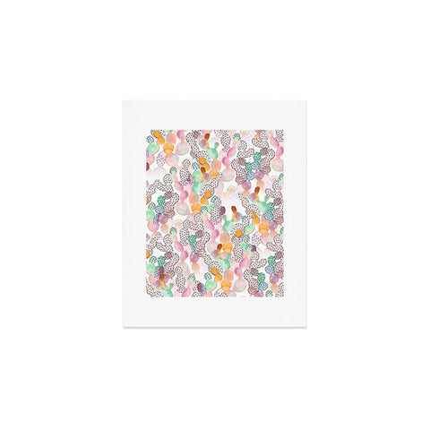 Dash and Ash Over the Rainbow Cactus Art Print