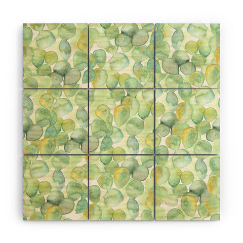 Dash and Ash Paddle Cactus Wood Wall Mural