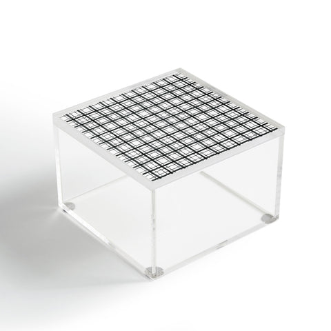 Dash and Ash Painted Plaid Acrylic Box