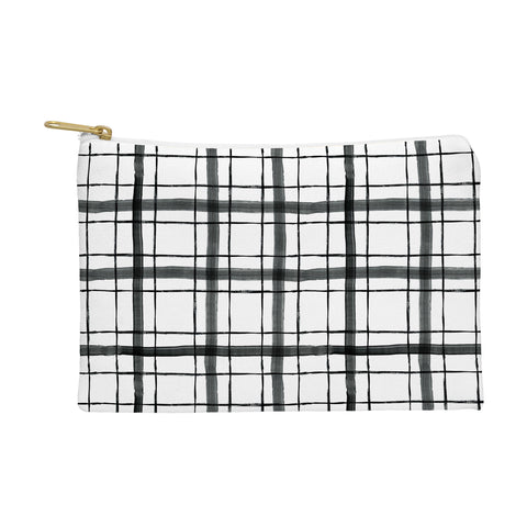 Dash and Ash Painted Plaid Pouch