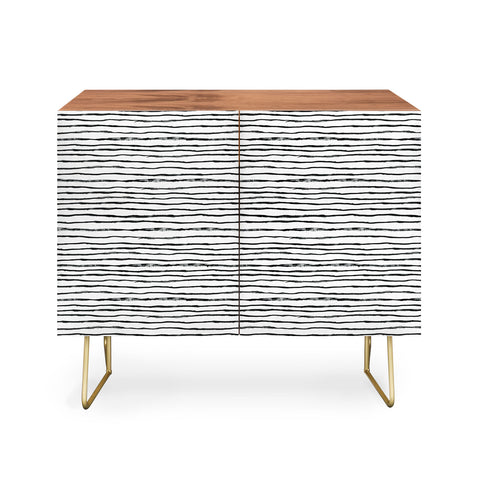 Dash and Ash Painted Stripes Credenza