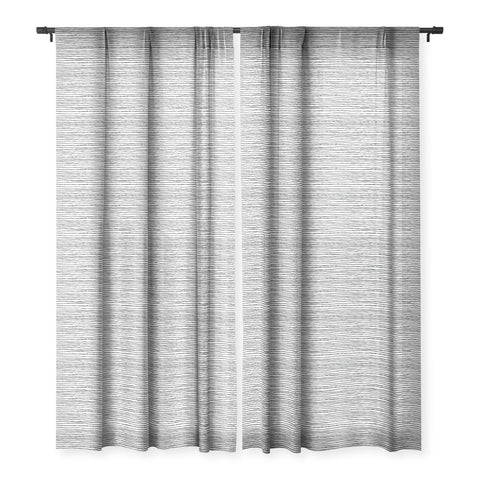 Dash and Ash Painted Stripes Sheer Window Curtain