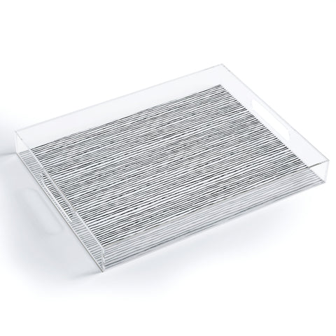 Dash and Ash Painted Stripes Acrylic Tray