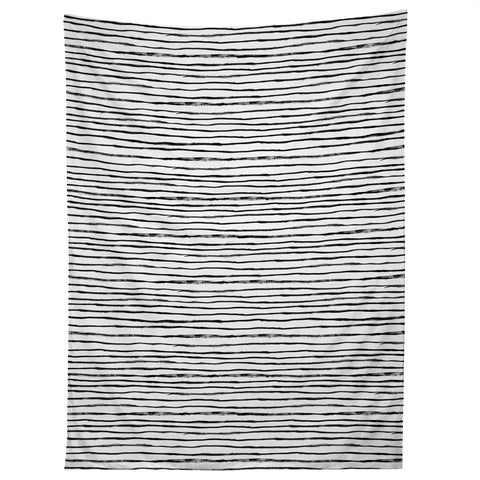 Dash and Ash Painted Stripes Tapestry