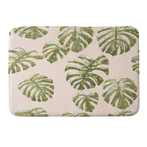 Dash and Ash Palm Oasis Memory Foam Bath Mat