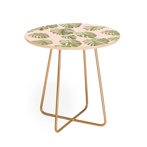 Dash and Ash Palm Oasis Round Side Table