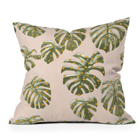 Dash and Ash Palm Oasis Throw Pillow