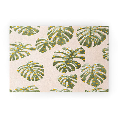 Dash and Ash Palm Oasis Welcome Mat