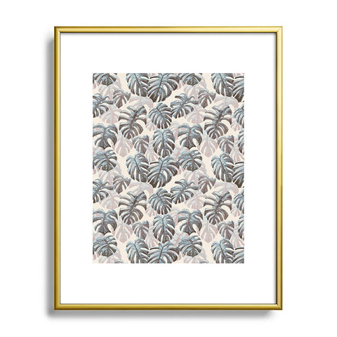 Dash and Ash Palm Springs Blues Metal Framed Art Print