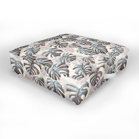 Dash and Ash Palm Springs Blues Outdoor Floor Cushion