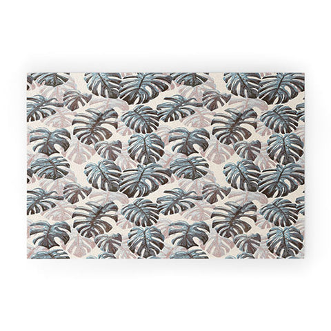 Dash and Ash Palm Springs Blues Welcome Mat