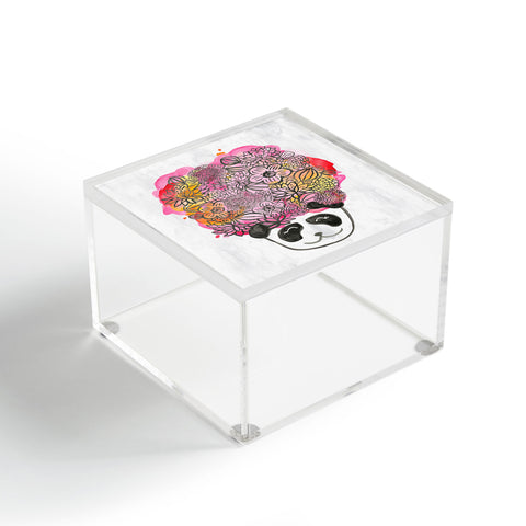 Dash and Ash Panda Flowers Acrylic Box