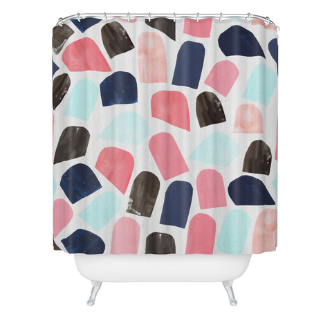 Dash and Ash Petal To The Moon Shower Curtain