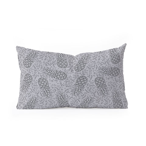 Dash and Ash Pineapple Disco Oblong Throw Pillow