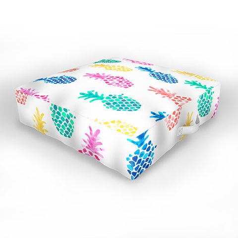 Dash and Ash Pineapple Paradise Outdoor Floor Cushion