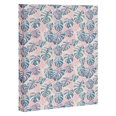 Dash and Ash Pinky Palms Art Canvas