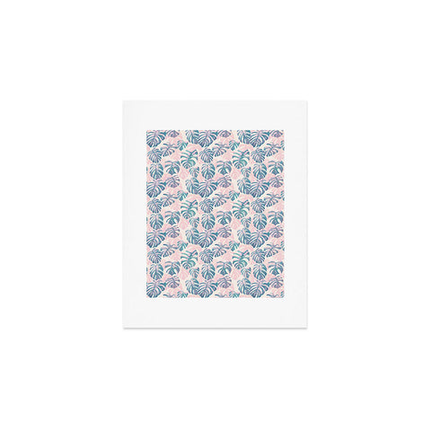 Dash and Ash Pinky Palms Art Print