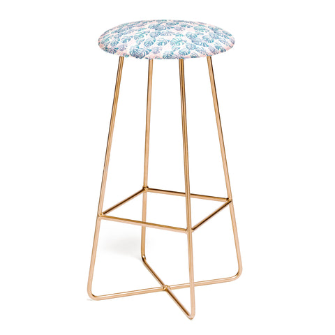 Dash and Ash Pinky Palms Bar Stool