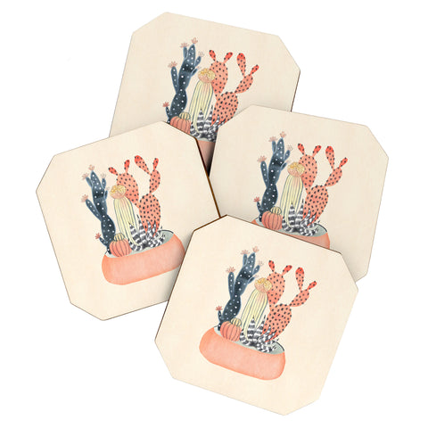 Dash and Ash Plants for Days Coaster Set