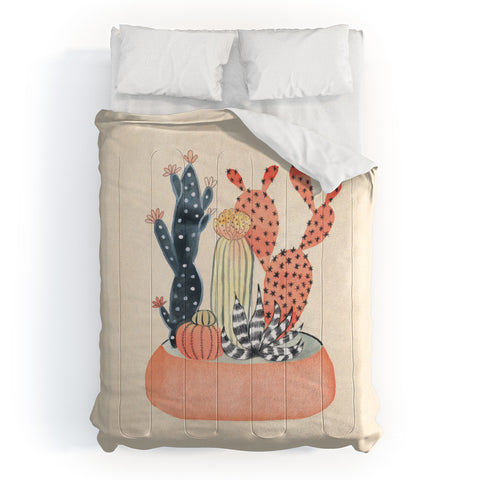 Dash and Ash Plants for Days Comforter