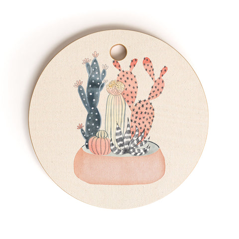 Dash and Ash Plants for Days Cutting Board Round