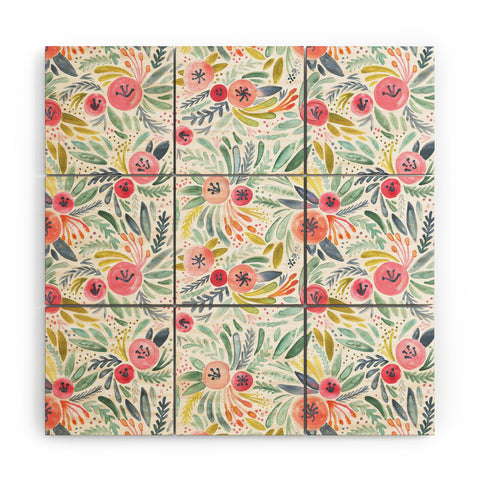 Dash and Ash Poppy Lane Wood Wall Mural