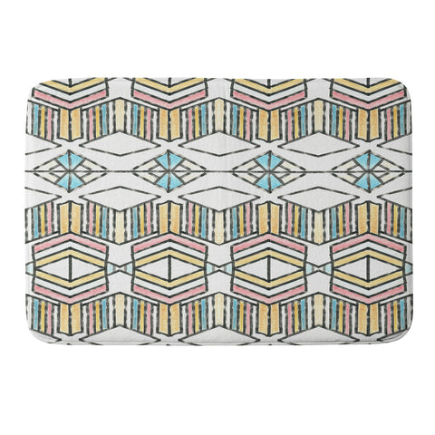 Dash and Ash Rainbow Roam Memory Foam Bath Mat