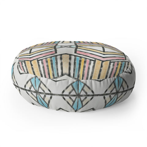 Dash and Ash Rainbow Roam Floor Pillow Round