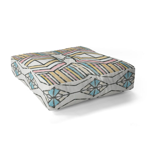 Dash and Ash Rainbow Roam Floor Pillow Square