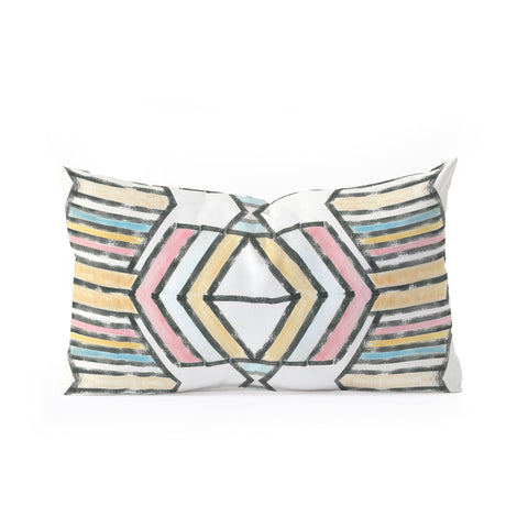 Dash and Ash Rainbow Roam Oblong Throw Pillow