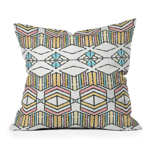 Dash and Ash Rainbow Roam Throw Pillow