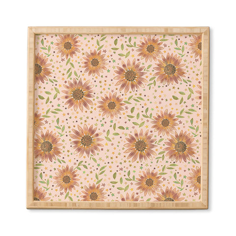 Dash and Ash Rainbow Sunflower Framed Wall Art