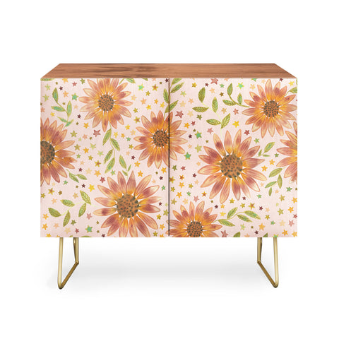 Dash and Ash Rainbow Sunflower Credenza