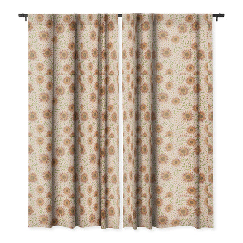 Dash and Ash Rainbow Sunflower Blackout Window Curtain