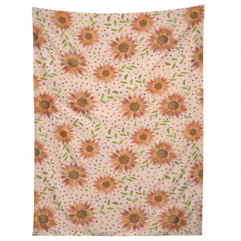 Dash and Ash Rainbow Sunflower Tapestry