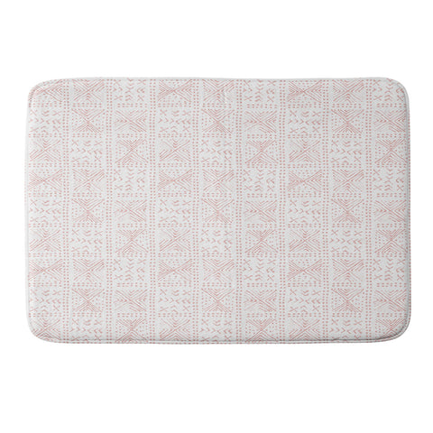 Dash and Ash Rose Bud Mud Cloth Memory Foam Bath Mat