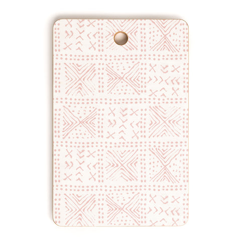 Dash and Ash Rose Bud Mud Cloth Cutting Board Rectangle