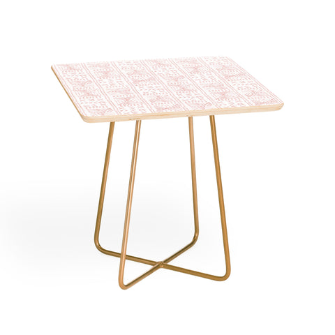 Dash and Ash Rose Bud Mud Cloth Side Table