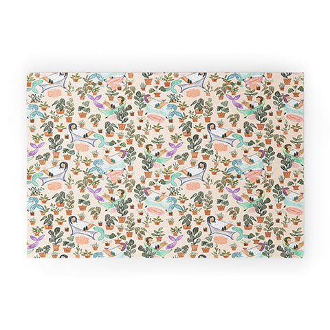 Dash and Ash Self Care Mermaids Welcome Mat