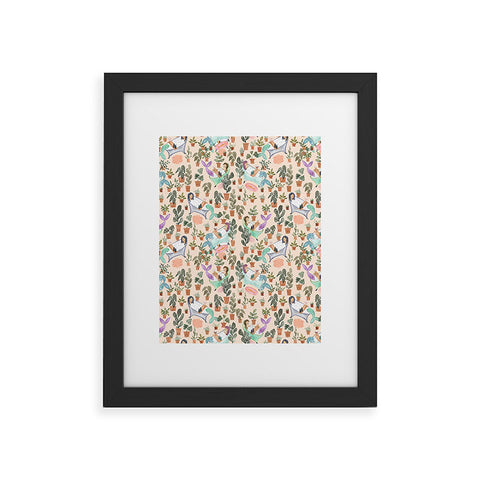 Dash and Ash Self Care Mermaids Framed Art Print
