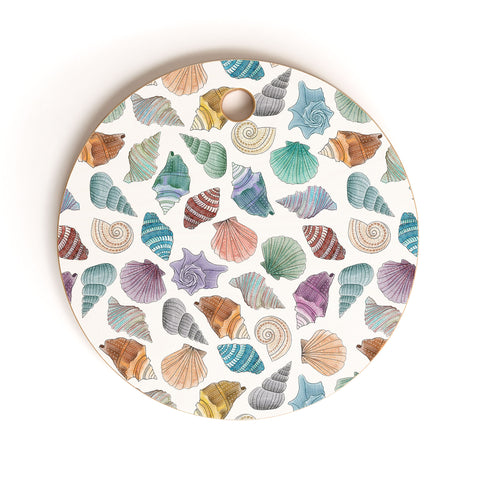 Dash and Ash Shells Cutting Board Round