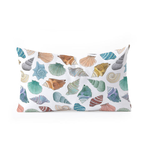 Dash and Ash Shells Oblong Throw Pillow