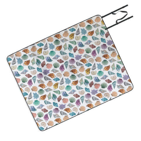 Dash and Ash Shells Picnic Blanket